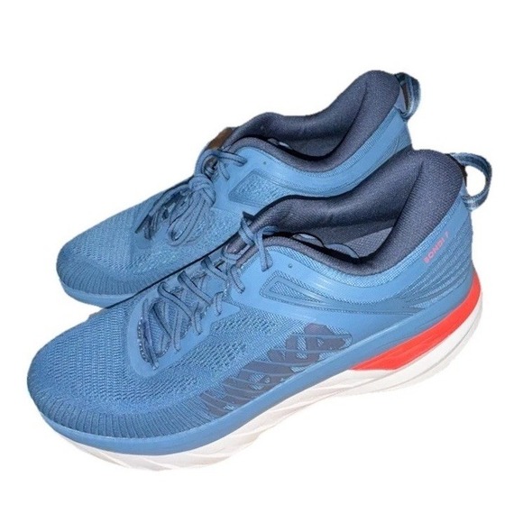 HOKA Bondi 7 Men's Size 10 Real Teal Running Sneakers 1110530 RTOS